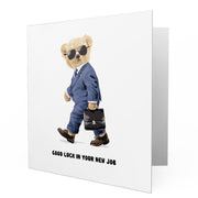 Good Luck New Job - Bear Greetings Cards