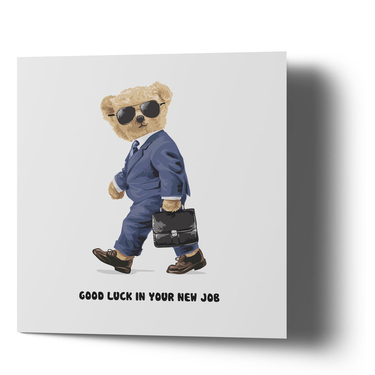 Good Luck New Job - Bear Greetings Cards