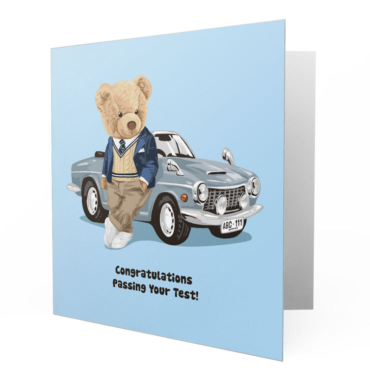 Congratulations On Passsing Your Test - Bear Greetings Cards