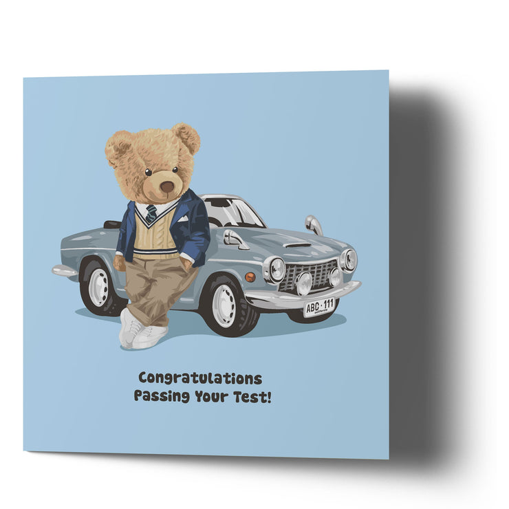 Congratulations On Passsing Your Test - Bear Greetings Cards
