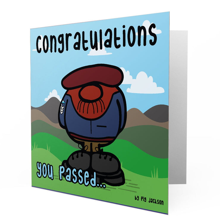 Congratulations You Passed P Company - Greetings Cards