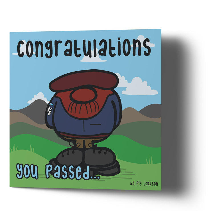 Congratulations You Passed P Company - Greetings Cards