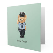 New Job Police - Bear Greetings Cards