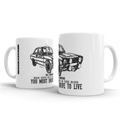 JL Illustration For A 1974 Ford Escort Mk1 RS2000 Motorcar Fan – Gift Mug