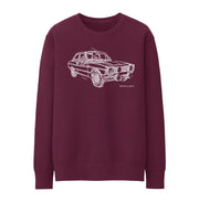 JL Illustration For A 1974 Ford Escort Mk1 RS2000 Fan Jumper