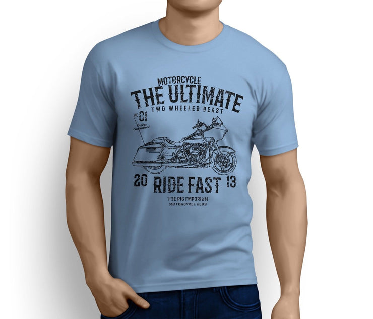 RH Ultimate Art Tee aimed at fans of Harley Davidson Road Glide Special Motorbike