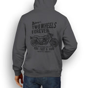 RH Illustration For A Kawasaki W800 2016 Motorbike Fan Hoodie