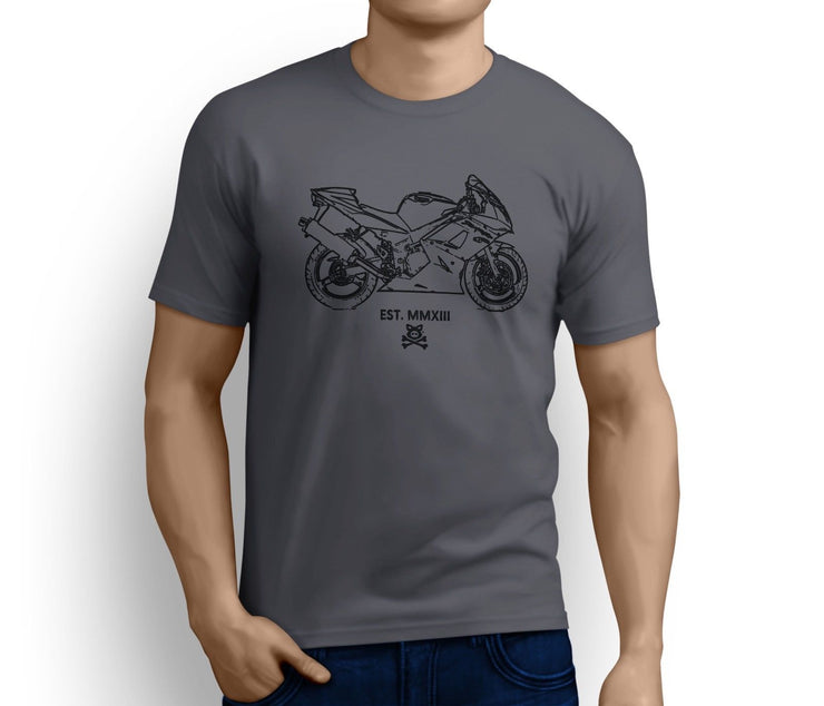 Road Hogs Art Tee aimed at fans of Triumph Daytona 650 Motorbike