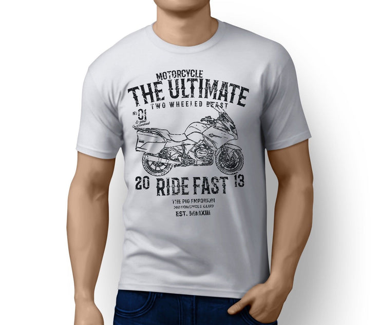 RH Ultimate Illustration For A BMW R1200RT 2017 Motorbike Fan T-shirt