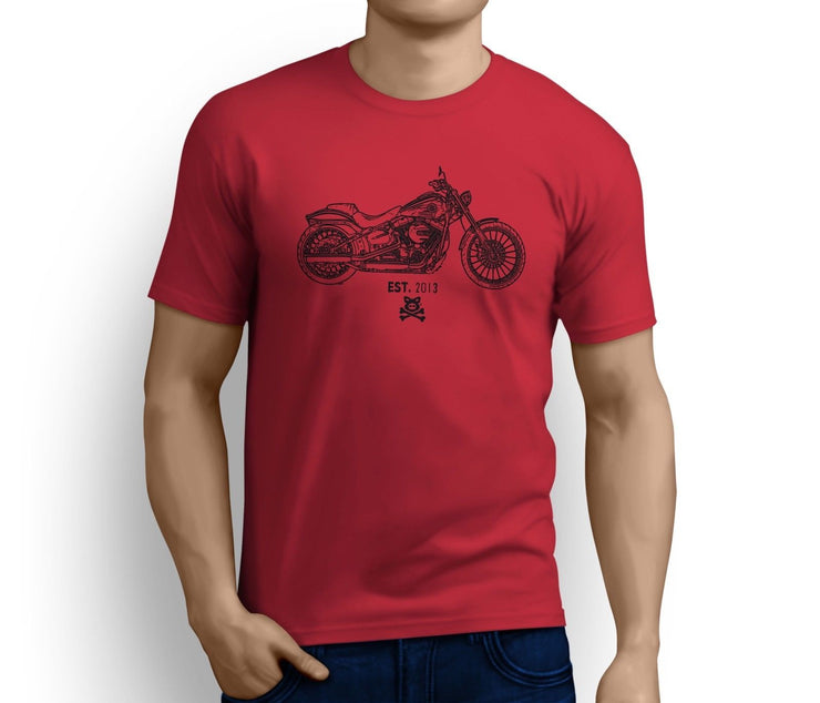 Road Hog Art Tee aimed at fans of Harley Davidson Breakout Motorbike