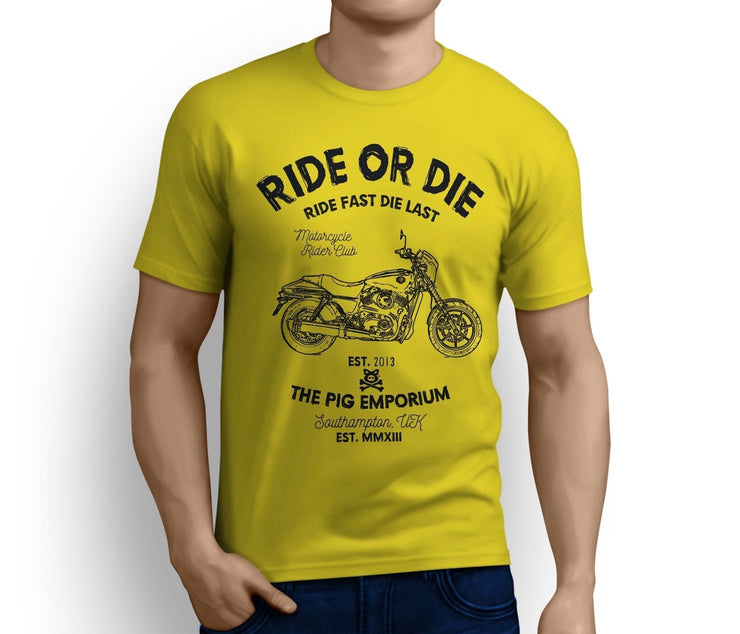RH Ride Art Tee aimed at fans of Harley Davidson Street 500 Motorbike
