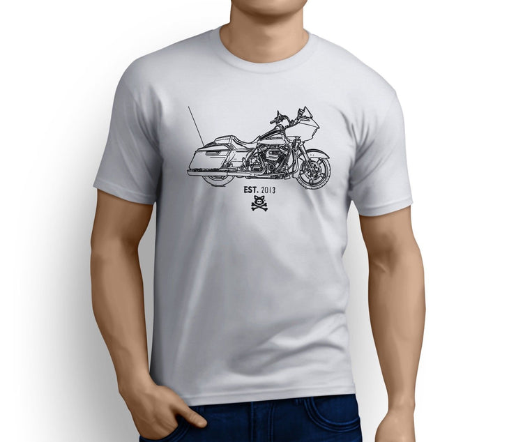 Road Hog Art Tee aimed at fans of Harley Davidson Road Glide Special Motorbike