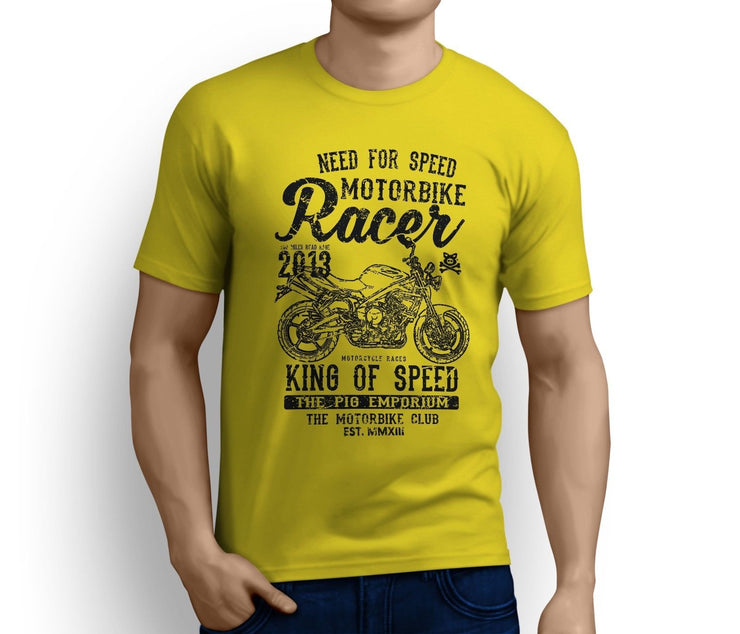 RH *King Illustration For A Triumph Street Triple 2009 Motorbike Fan T-Shirt