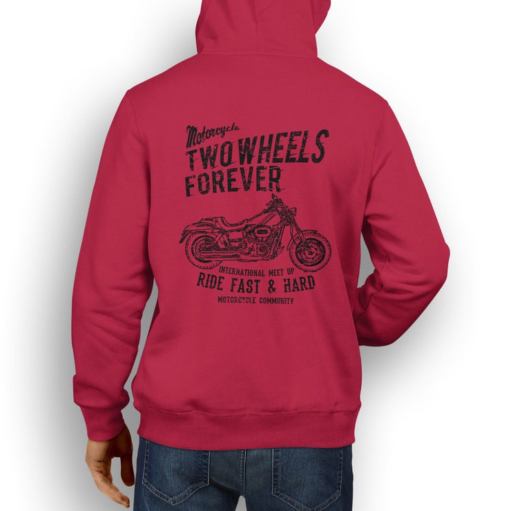 RH Art Hood aimed at fans of Harley Davidson Fat Bob Motorbike
