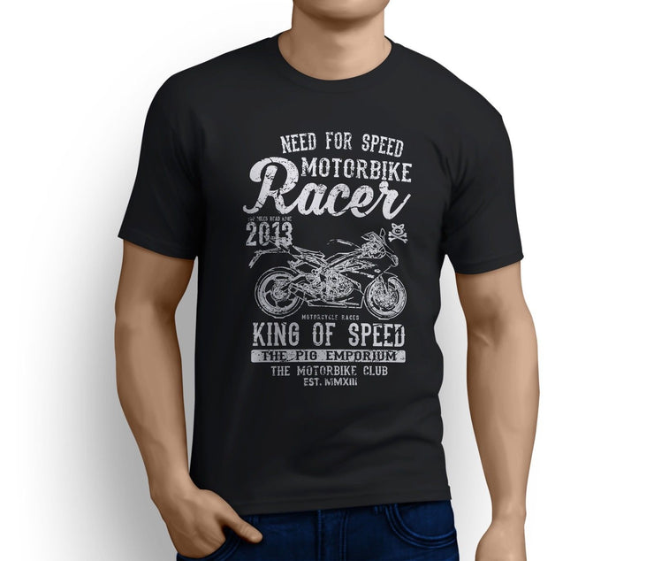 RH King Art Tee aimed at fans of Triumph Daytona 675 2016 Motorbike