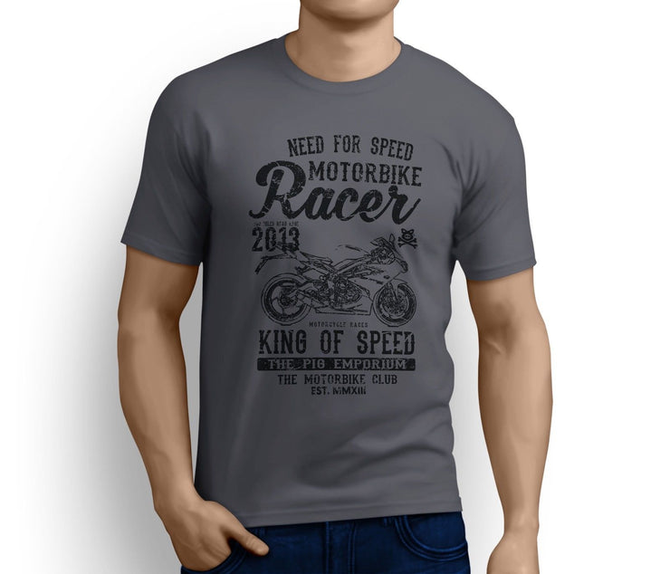 RH King Art Tee aimed at fans of Triumph Daytona 675 2016 Motorbike