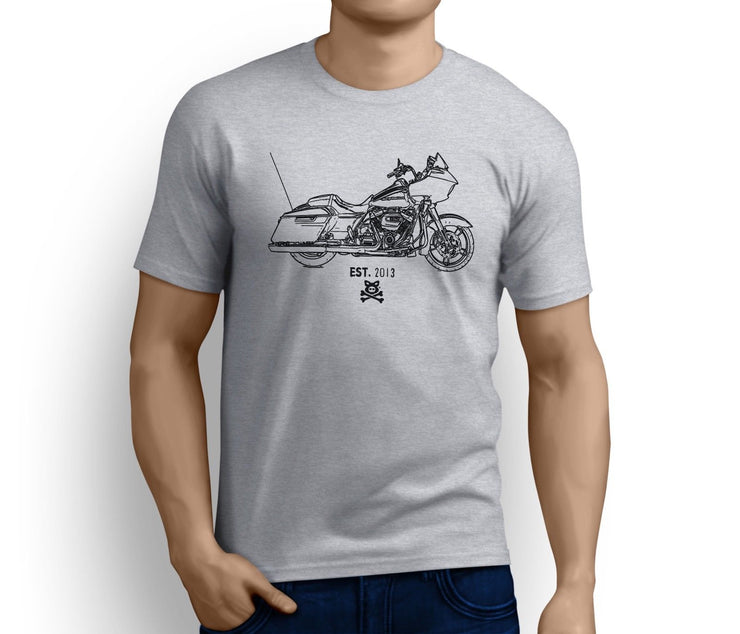 Road Hog Art Tee aimed at fans of Harley Davidson Road Glide Special Motorbike