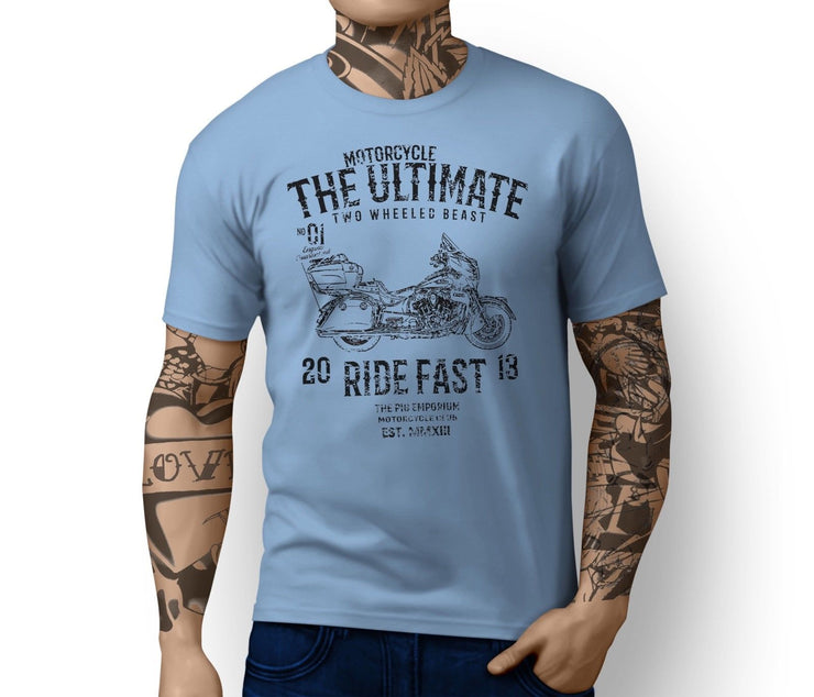 RH Ultimate Illustration For A Indian Roadmaster Motorbike Fan T-shirt