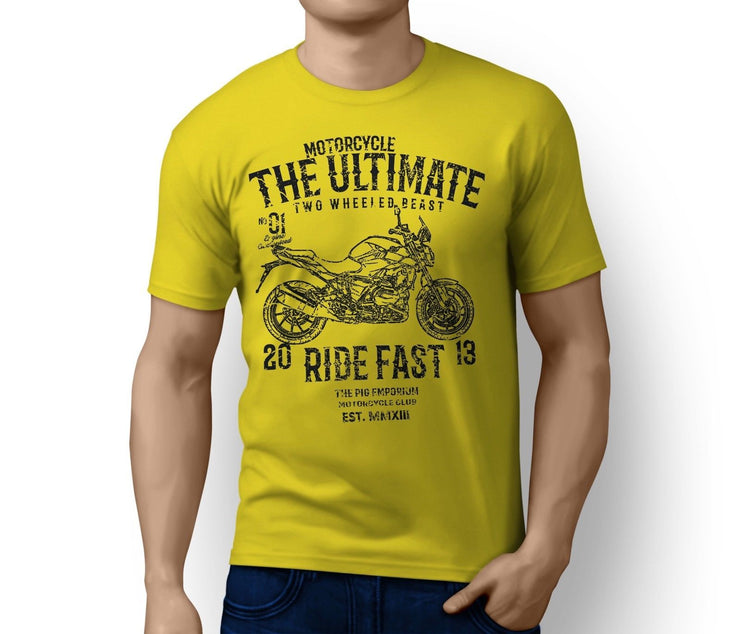 RH Ultimate Illustration For A BMW R1200R 2017 Motorbike Fan T-shirt