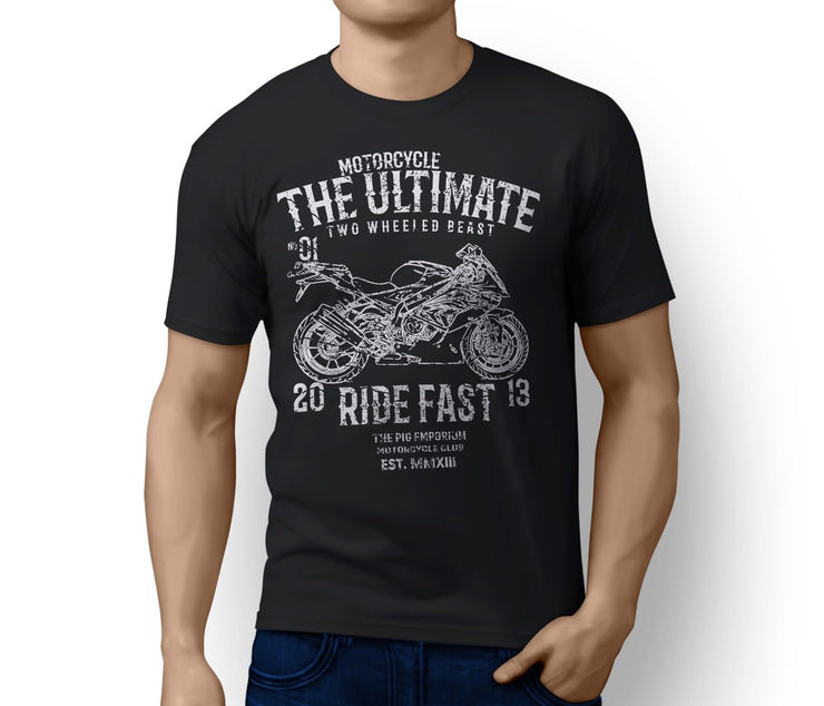 RH Ultimate Illustration For A BMW S1000RR 2017 Motorbike Fan T-shirt