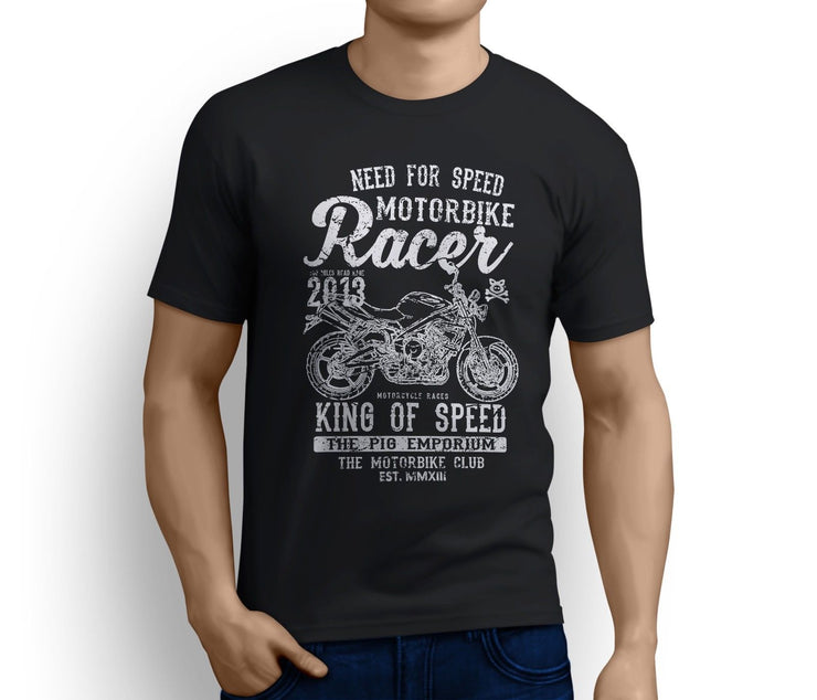 RH *King Illustration For A Triumph Street Triple 2009 Motorbike Fan T-Shirt
