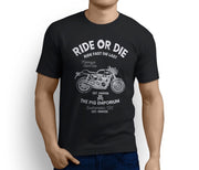 RH* Ride Illustration For A Triumph Thruxton 1200 Motorbike Fan T-shirt