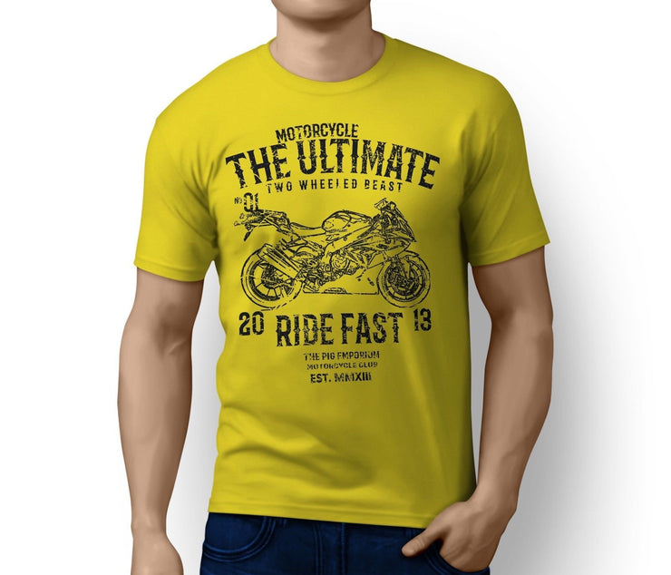 RH Ultimate Illustration For A BMW S1000RR 2016 Motorbike Fan T-shirt