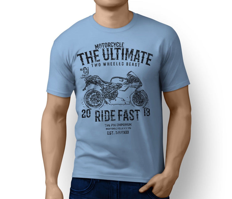 RH Ultimate Illustration For A Ducati 1098S 2008 Motorbike Fan T-shirt