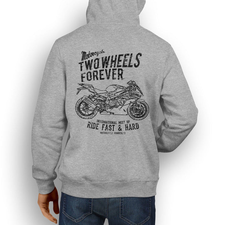 RH Illustration For A BMW S1000RR Motorbike Fan Hoodie