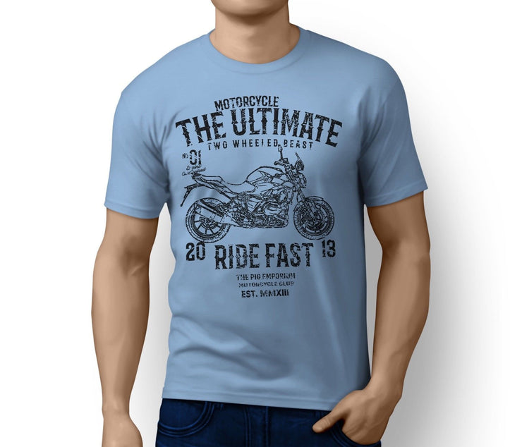 RH Ultimate Illustration For A BMW R1200R 2017 Motorbike Fan T-shirt
