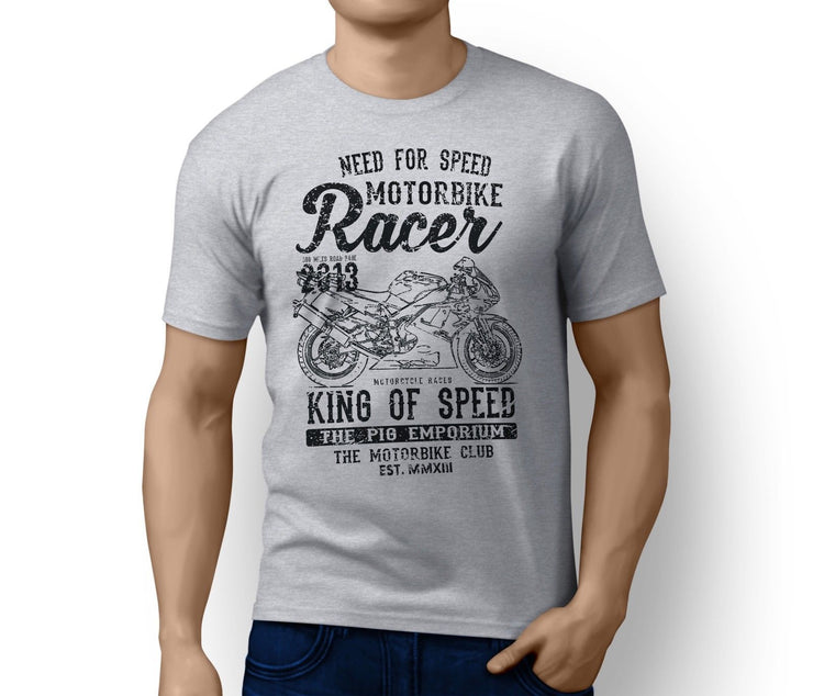 RH King Illustration For A Yamaha YZF-R125 2016 Motorbike Fan T-shirt