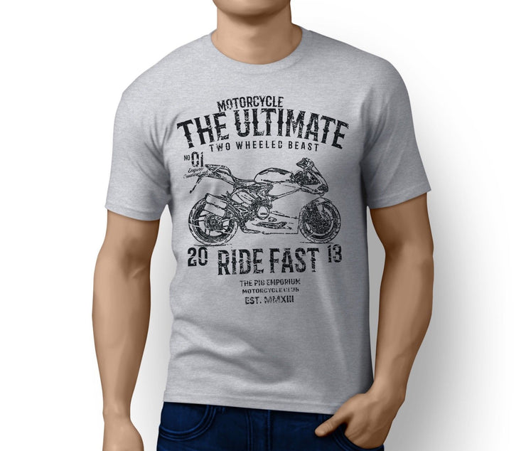 RH Ultimate Illustration For A Ducati 959 Panigale 2017 Motorbike Fan T-shirt