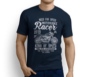 RH King Art Tee aimed at fans of Triumph Street Bonneville T100 Black Motorbike