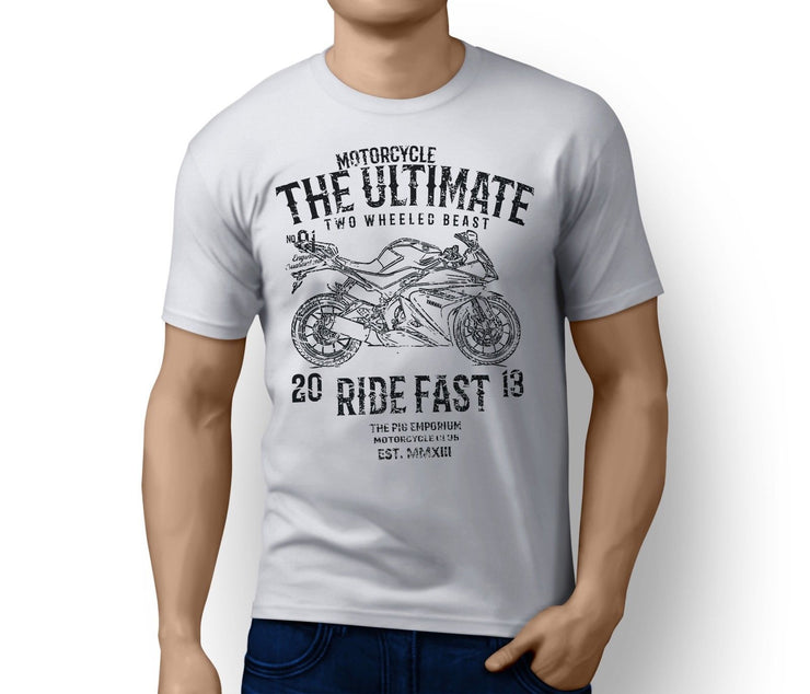RH Ultimate Illustration For A Yamaha YZF-R125 2016 Motorbike Fan T-shirt