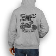 RH Illustration For A Ducati Scrambler Classic 2017 Motorbike Fan Hoodie