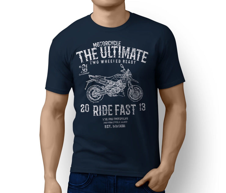 RH Ultimate Illustration for a Aprilia Dorsoduro 900 2017 Motorbike fan T-shirt