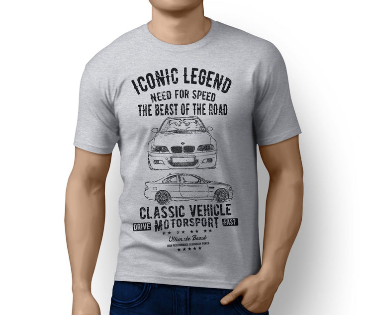 RH Illustration For A BMW M3 E46 Motorcar Fan T-Shirt