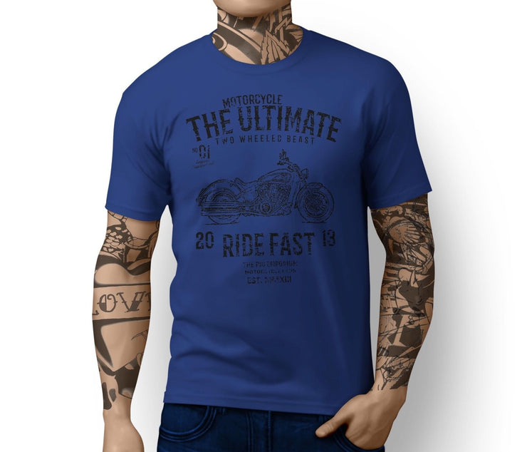 RH Ultimate Illustration For A Indian Scout Motorbike Fan T-shirt