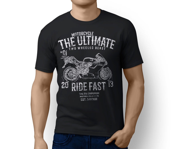 RH Ultimate Illustration For A Ducati 1098S 2008 Motorbike Fan T-shirt