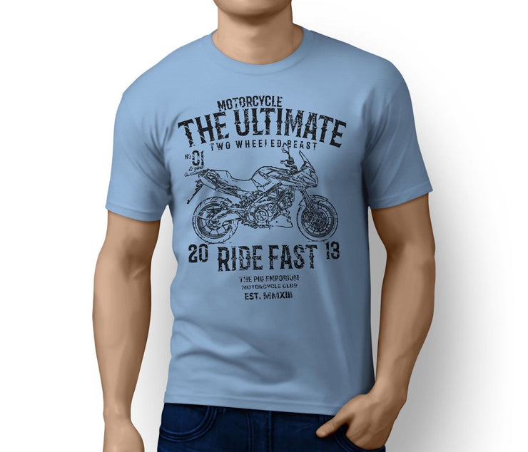 RH Ultimate Illustration for a Aprilia Shiver 750GT 2012 Motorbike fan T-shirt