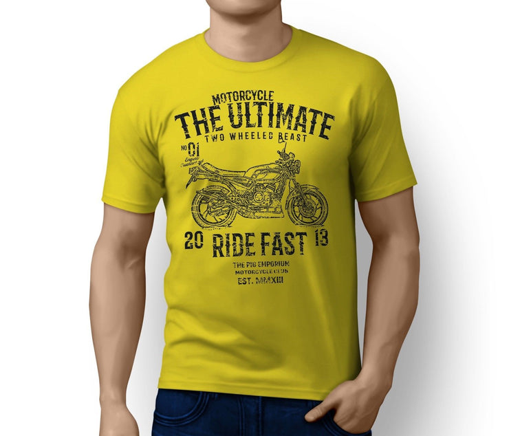 RH Ultimate Illustration For A Yamaha RD 350 LC Motorbike Fan T-shirt