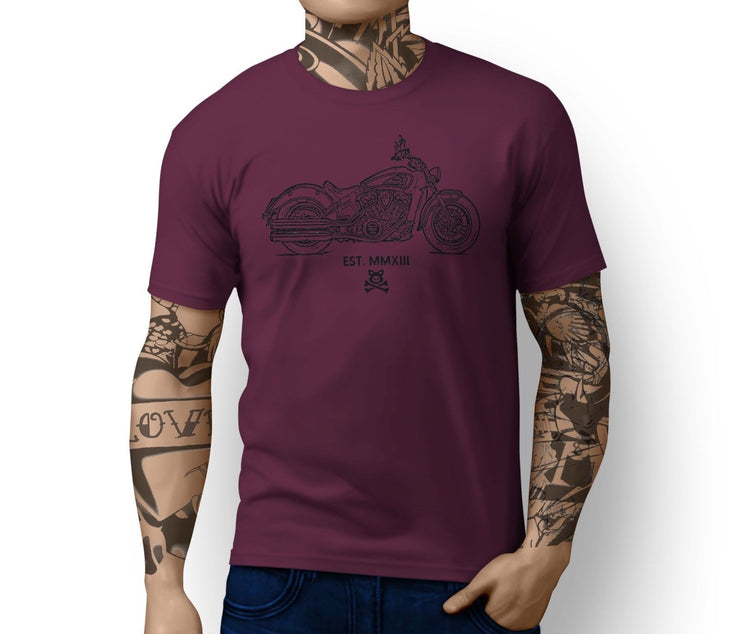 Road Hogs Illustration For A Indian Scout Motorbike Fan T-shirt