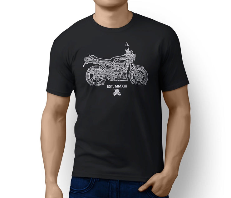 Road Hog Illustration For A Yamaha RD 350 LC Motorbike Fan T-shirt