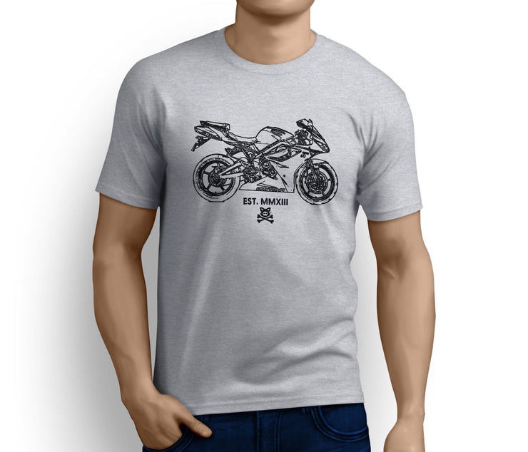 Road Hogs Art Tee aimed at fans of Triumph Daytona 675 2012 Motorbike