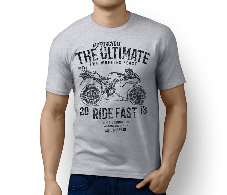 RH Ultimate Illustration For A Ducati 1098R 2008 Motorbike Fan T-shirt