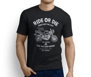 RH Ride Illustration For A Triumph Speed Four Motorbike Fan T-Shirt