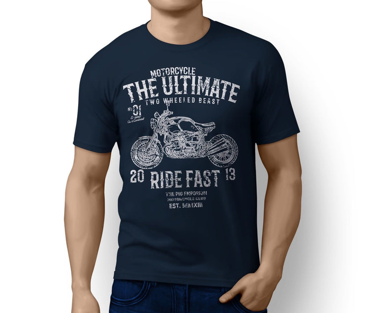 RH Ultimate Illustration For A BMW RNineT 2016 Motorbike Fan T-shirt