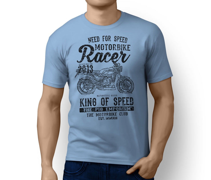 RH King Illustration For A Yamaha RD 350 LC Motorbike Fan T-shirt