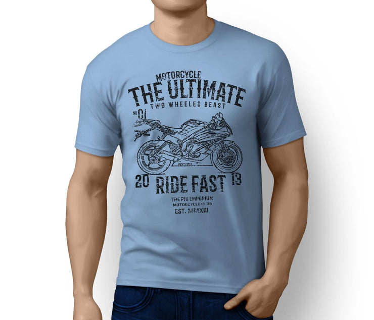 RH Ultimate Illustration For A Yamaha YZF-R6 2007 Motorbike Fan T-shirt