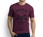 RH Ride Art Tee aimed at fans of Triumph Daytona 675 2016 Motorbike